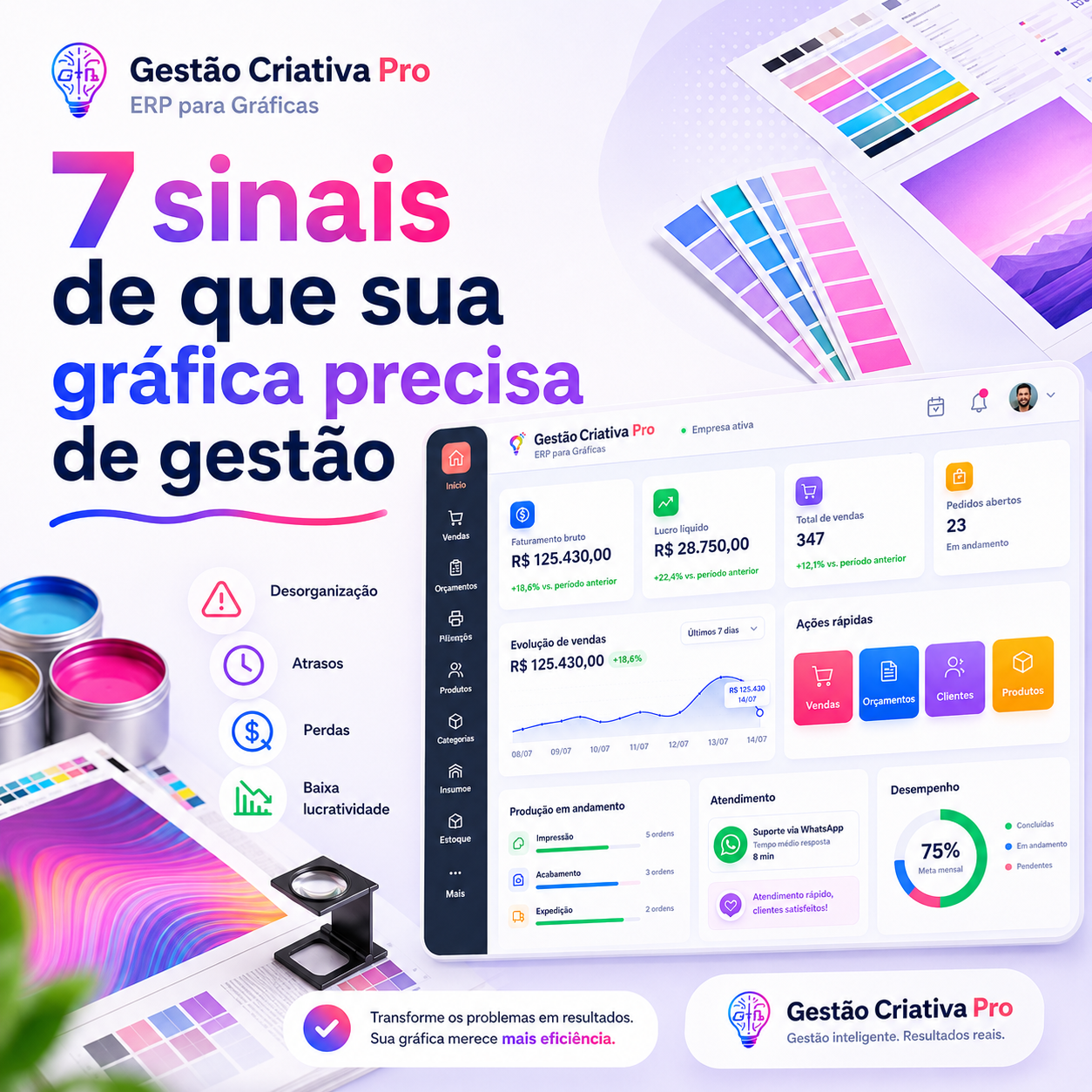 7 sinais de que sua gráfica precisa de gestão
